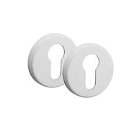 THIRARD - Paire de rosaces blanc, trou de cylindre