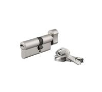 THIRARD - Cylindre de serrure à bouton Trafic 6, 30Bx40mm, nickel, anti-arrachement, anti-perçage, 5 clés - THIRARD