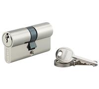 THIRARD - Cylindre à clé crantée 30 x 30 mm 3 clés avec vis de 45 mm nickelé