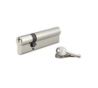 Thirard – Cylindre à clé crantée 30 x 80 mm nickelé – 3 clés