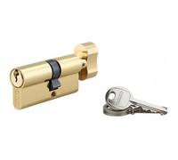 THIRARD - Cylindre à bouton 30 x 40 mm laitonné 3 clés