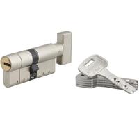 THIRARD - Cylindre de Serrure à Bouton Federal S - Nickelé - Haute Sécurité - Anti-Arrachement, Anti-Perçage, Anti-Crochetage, Anti-Snap, Anti-Bumping - 30Bx30mm - Gris - 5 Clés Réversibles