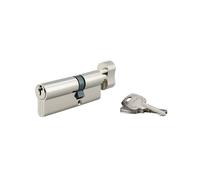 THIRARD - Cylindre de serrure à bouton STD, UNIKEY (achetez-en plusieurs, ouvrez avec la même clé),30Bx50mm, 3 clés, nickelé