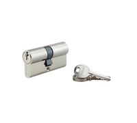 THIRARD - Cylindre de Serrure Double Entrée SA Unikey - Nickelé - Mécanisme à 5 Goupilles - Protection Anti-Arrachement - 30 x 35 mm - Jaune/Doré - Système S'entrouvrant - Livré avec 3 Clés