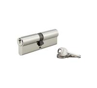 THIRARD - Cylindre de Serrure Double Entrée SA Unikey - Nickelé - Mécanisme à 5 Goupilles - Protection Anti-Arrachement - 50 x 50 mm - Gris - Système S'entrouvrant - Livré avec 3 Clés
