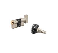 THIRARD Cylindre de Serrure Federal 2, Bouton, 32B x 32 mm, Nickel