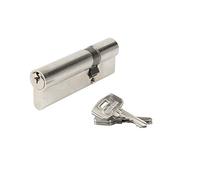 THIRARD - Cylindre de Serrure Profilé STD 30x60mm - Système de Sécurité Double Entrée Laiton Finition Nickel - Usage Porte d'Entrée - Fabriqué en France - Livré avec 3 Clés Crantées