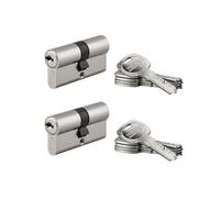 THIRARD Cylindre de Serrure Trafic 6, 30 x 30 mm, S'entrouvrant, Lot de 2