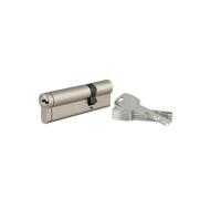 THIRARD Cylindre de serrure Transit 1, Débrayable, 30 x 70 mm, Nickelé | 5 clés réversibles incluses, haute sécurité, finition nickelée, montage facile, compatible porte d'entrée