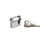 THIRARD Demi-cylindre de serrure Ecopro, 30 x 10 mm, Nickel | Matériau aluminium, protection anti-arrachement, 3 clés incluses, installation facile, usage résidentiel