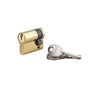 THIRARD - Demi-cylindre de serrure SA, 30x10mm, anti-arrachement, laiton, 3 clés