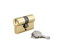 THIRARD Demi-cylindre de Serrure STD, 40 x 10 mm, Laiton | Protection anti-arrachement, mécanisme à goupilles haute précision, finition laiton, compatible portes standards