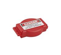 Thirard – Consignation de vanne Ø25–165 mm – Polypropylène diélectrique verrouillable – Rouge