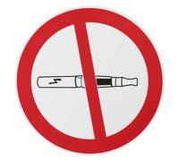 THIRARD - Disque de Signalisation pour Cigarette Électronique - Polystyrène Rigide - Interdiction de Vapoter - Adhésif - Résistant - Ø 180 mm - Multicouleur