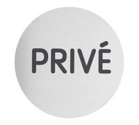 THIRARD - Plaque Signaletique Ø80Mm Alu Brosse - Prive