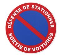 THIRARD - Disque de Signalisation Sortie de Voiture - Polystyrène Rigide - Adhésif Fort - Haute Visibilité - Facilité d’Installation - Ø 180 mm - Multicouleur