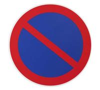 THIRARD - Disque de Signalisation Stationnement Interdit - Polystyrène Rigide - Adhésif Résistant - Facile à Poser - Résistant aux Intempéries - Ø 180 mm - Multicouleur