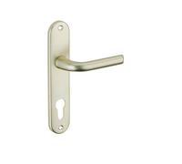 THIRARD - Ensemble de poignées pour porte d'entrée Leto trou de cylindre, carré 7mm, entr'axes 165mm, couleur F2 - THIRARD