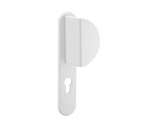 THIRARD - Ensemble de Poignées pour Porte d'Entrée Palière Chantilly - Aluminium Laqué Blanc - Aileron Réversible - Carré 7 mm - Entr'Axes 195 mm - Pratique et Esthétique - Blanc