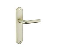 THIRARD - Ensemble de Poignées pour Porte Intérieure - Aluminium Anodisé F2 - Carré 7 mm - Entr'Axes 165 mm - Usage Sans Trou - Esthétique et Pratique - Jaune/Doré