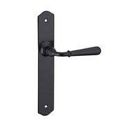 THIRARD - Ensemble de poignées pour porte intérieure Charon sans trou, carré 7mm, entr'axes 195mm, acier patiné
