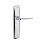 THIRARD - Ensemble de poignées pour porte intérieure Demeter sans trou, entr'axes 195mm, chromé