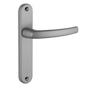 FERCO by THIRARD - Ensemble de poignées pour porte intérieure Sultane sans trou, carré 7mm, entr'axes 165mm, argent