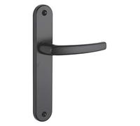 THIRARD - Ensemble de Poignées pour Porte Intérieure Sultane - aluminium - Usage Pratique - Sans Trou - Entr'Axes 195 mm - Carré 7 mm - Finition Noir - Noir