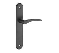 THIRARD - Ensemble de poignées pour porte intérieure Vesta sans trou, carré 7mm, entr'axes 195mm, noir - THIRARD
