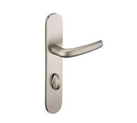 THIRARD - Ensemble de Poignées pour Salle de Bain et Toilette - Aluminium - Usage Pratique et Esthétique - Carré 7 mm - Entr'Axes 195 mm - Finition Anodisé Inox - Gris