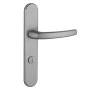 THIRARD - Ensemble de Poignées pour Salle de Bain et Toilette Sultane - Zamak Fondu - Usage Pratique - Condamnation - Carré 7 mm - Entr'Axes 195 mm - Finition Inox