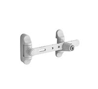 THIRARD - Entrebailleur à clé pour fenêtre 1 à 2 vantaux, 158mm, laqué blanc, 2 clés