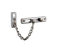 THIRARD - Entrebailleur de Porte - Chaîne en Acier - Finition Chromée - Sécurisez Votre Porte d'Entrée - Protection Contre les Intrusions - Adaptable sur Tous Types de Porte - Gris