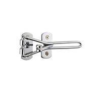 THIRARD - Entrebâilleur pour Porte d'Entrée - Taquet d'Arrêt - Acier - Sécuriser Votre Porte - Compatible Tous Types de Porte - Finition Chromée - 142 mm - Gris