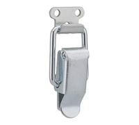 THIRARD - Fermeture à Levier avec Crochet - Acier Zingué - Pour Sécuriser Espaces - Mécanisme Facile - H 36 mm - Pratique - Résistant à la Corrosion - Gris