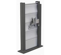 THIRARD - Fermo per Avvolgibili con Sistema Anti-Sollevamento - Acciaio Inossidabile 18/10-67 x 71 mm - Ideale per Fai da Te - Facile da Installare - Resistente - 2 Pezzi - Grigio