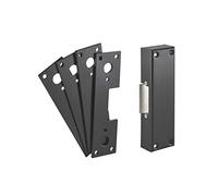 THIRARD - Gâche Électrique à Émission pour Serrure Anti-Panique - Réversible - 12V - Corps Acier - Verrouillage Sécurisé - Installation Facile - Compatible Serrures Horizontales et Verticales - Noir