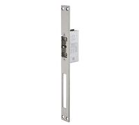 THIRARD - Gâche Électrique Encastrable à Impression 2 Temps - Réversible - 12/24 V - Inox - Corps Alliage - Têtière Inox - Double Empennage - Levier de Déverrouillage - Gris