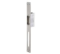 THIRARD - Gâche Électrique Encastrable à Impression - Réversible - 12/24 V - Inox - Corps Alliage - Têtière Inox - Double Empennage - Résistance à L'Effraction 300daN - Gris