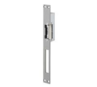THIRARD - Gâche Électrique pour Serrure Encastrable - Réversible - 12/24 V - Compatible Extérieur - Corps Alliage - Double Empênage - Installation Facile - Gris