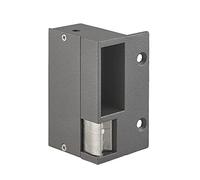 THIRARD - Gâche Électrique pour Serrure Horizontale en Applique - Gauche - 12/24 V - Gris - Corps Aluminium - Double Empennage - Réversible - Installation Facile