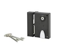 THIRARD - Serrure verticale en applique à clé à fouillot pour portail, gauche, axe 40mm, 70x110mm, noir, 2 clés