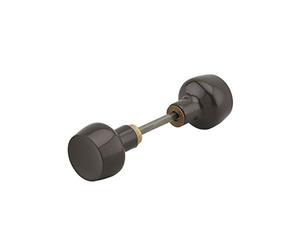 THIRARD Horga Paire de Boutons de Porte Zamak Carré 6 mm Marron | Fixe pour serrure en applique horizontale, 1 portée, garantie 5 ans