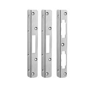 Lot de 3 Gâches Équerre 20 mm à Bouts Carrés, pour Pênes Rectangulaires, Jeu de 3 Gâches Plates pour Serrure Crémone à Encastrer, Gâches Acier 25/10 Ème Zinguées Bichromatées, THIRARD
