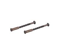 THIRARD - Jeu de 2 Vis Sécables avec Douilles - M4 x 50 - Laiton Vieilli - Usage Porte d'Intérieur - Installation Facile - Accessoire Pratique pour Poignées - Finition Laiton Vieilli - Jaune/Doré