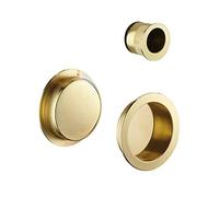 THIRARD - Jeu de poignées cuvette rondes, laitonné