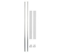 THIRARD Kit Tringle Plate, Pour Serrure Beluga et Horga, H. 3 m, Blanc | Acier traité, installation invisible sans vis, verrouillage haut et bas, compatible systèmes multipoints