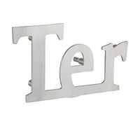 THIRARD - Lettre TER inox H.76mm à visser
