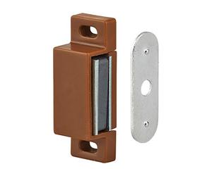 THIRARD - Loqueteau magnétique force 1max 3kg,pour porte d'ameublement, marron