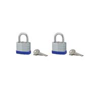 Lot de 2 cadenas SLICE 40mm s'entrouvrant 4 clés - THIRARD